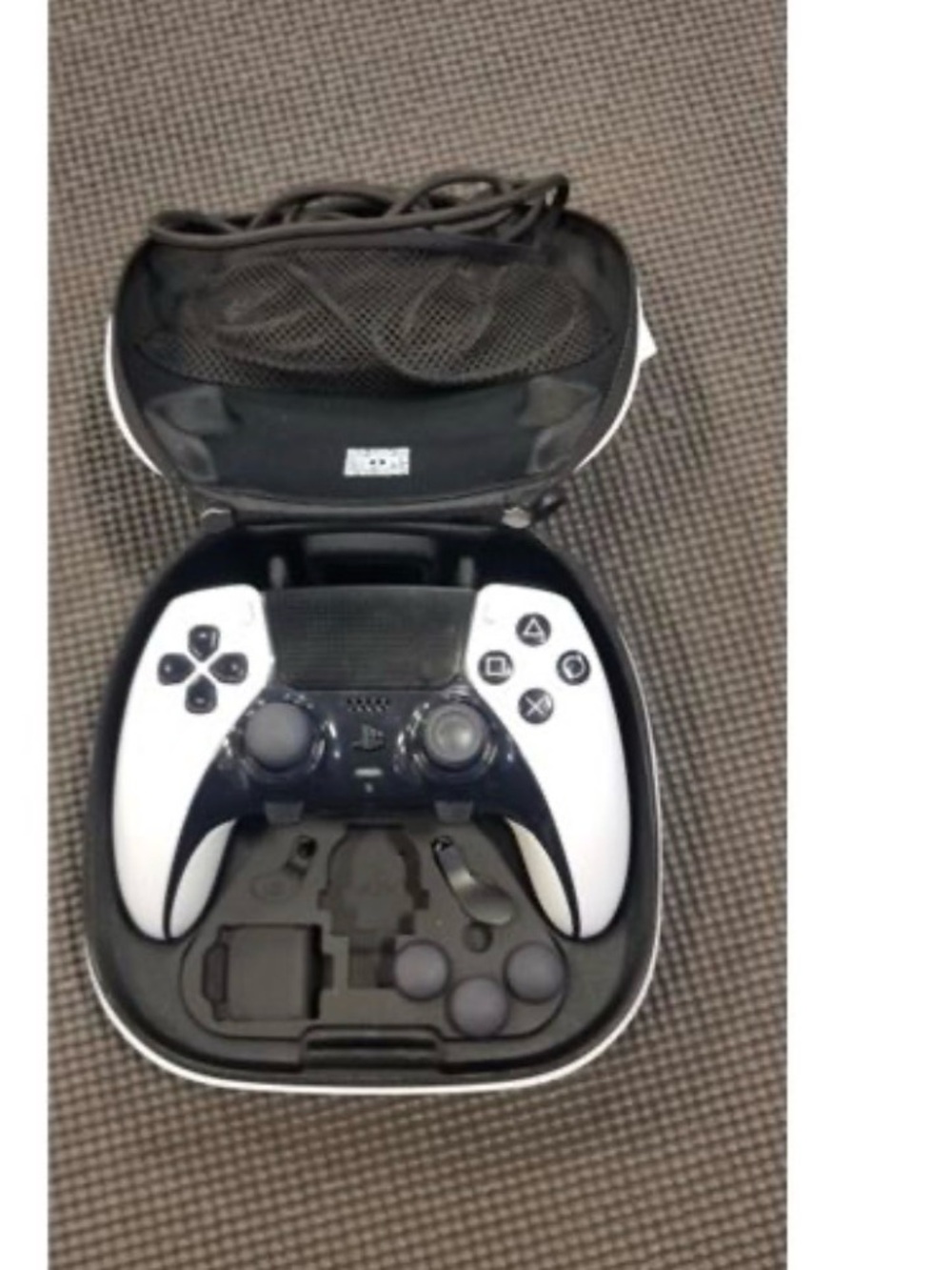 Sony DualSense-Style Wireless Controller with Travel Case - White and Black